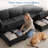 106" Wide Reversible U-Shaped Modern Modular Sectional Sofa With 2 Storage Ottomans, Charging Port, Arm Pillows, Side Pockets-1731675223