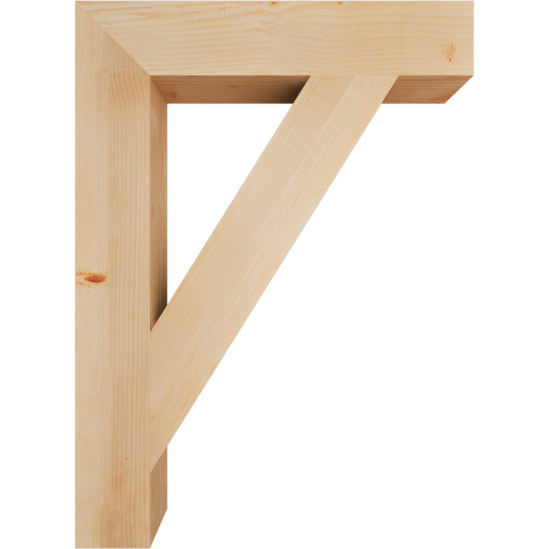 Support de bloc traditionnel, Douglas (lisse), H 44 po x l 5,5 po x P 32 po