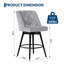 Tabourets de bar pivotants avec dossier, ensemble de 2 tabourets de bar à hauteur de comptoir, chaises de cuisine modernes pour îlot de cuisine-1765603346