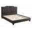Mobilier de chambre à coucher tête de lit tapissier capitonné noir-1188581164-1188581161