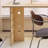 Light brown durable artificial board computer desk-1705537382