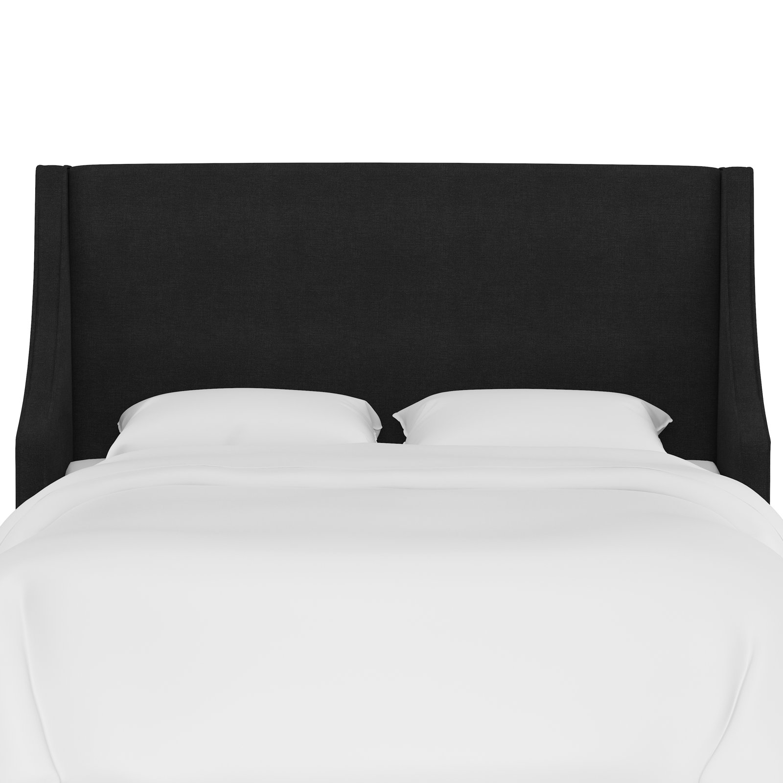 Riane Upholstered Headboard, Full, Classic Linen Black
