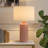 Lunara 25" Tall Ceramic Table Lamp with Fabric Shade-1149172662