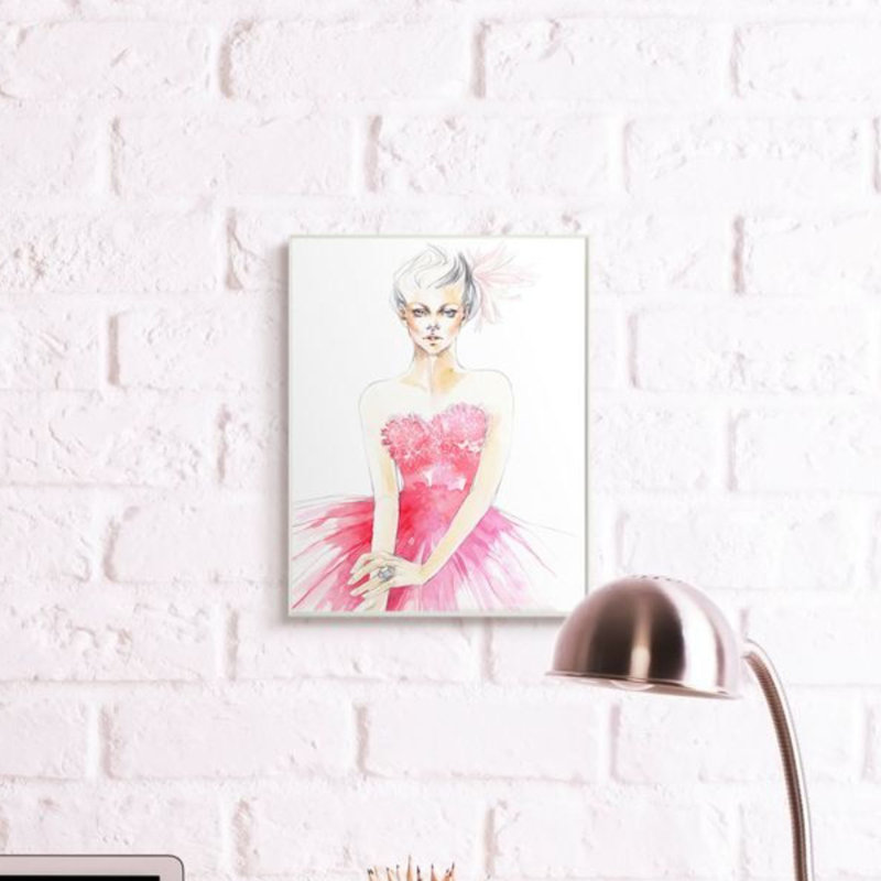Reproduction d'art par Rose, Plaque murale, H 19 po x l 13 po