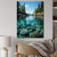 «Basnett Alaska Pristine Waters», reproduction d'art sur toile-1965452745-1965452737