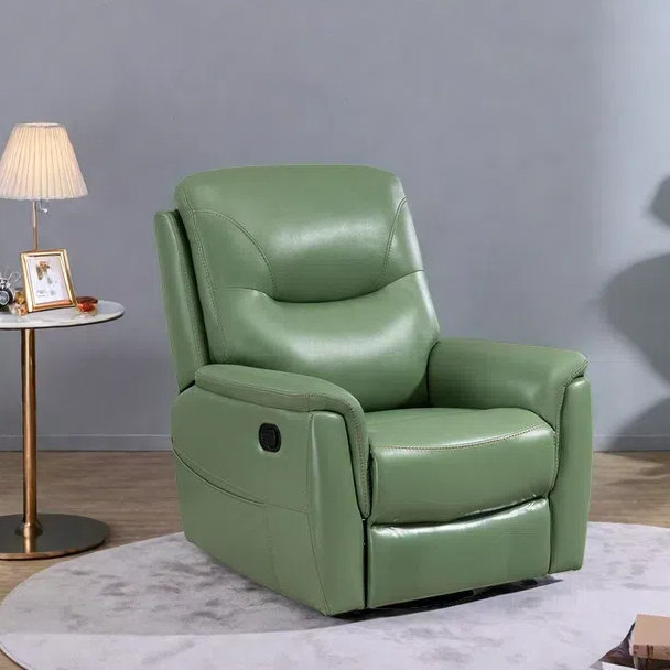 Keever, Green Faux Leather