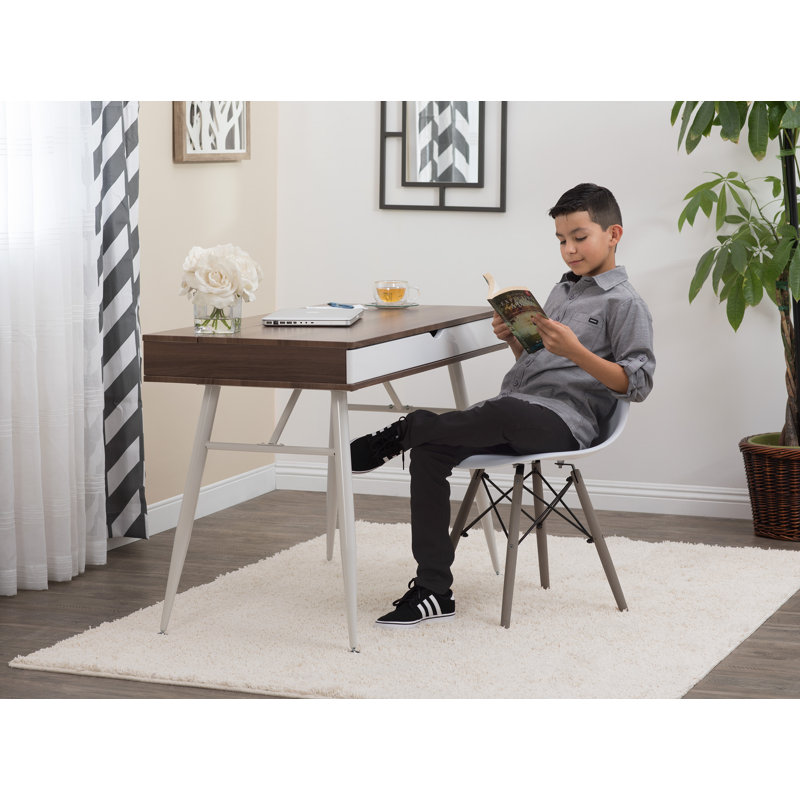 Charry Steel Writing Desk, Chestnut