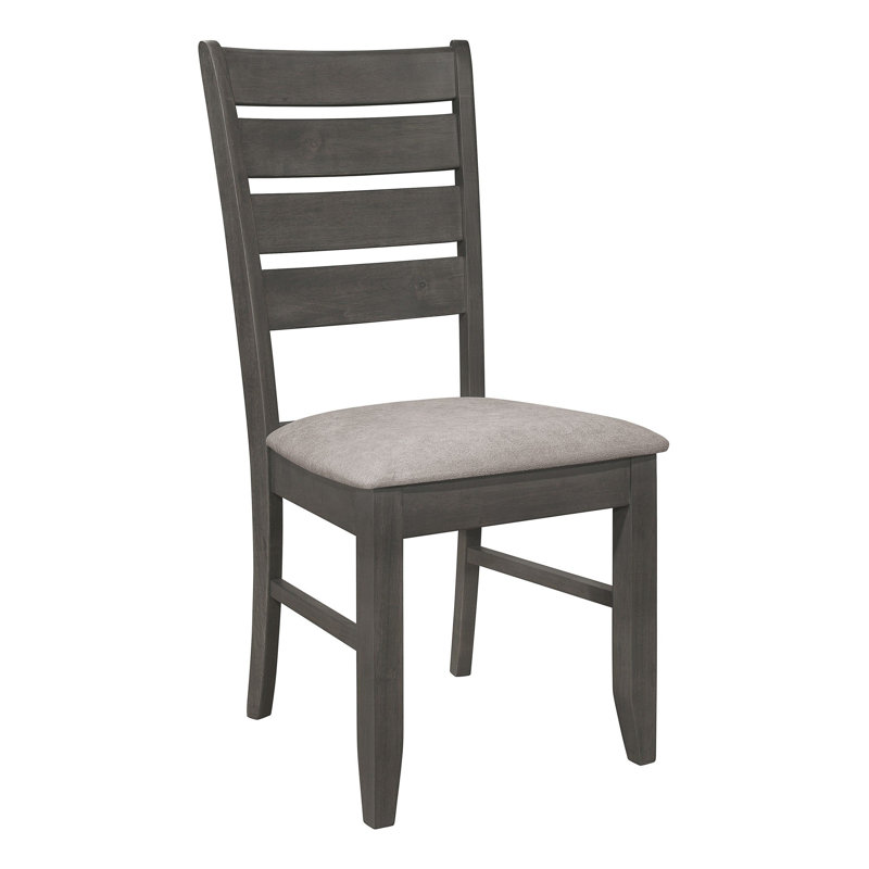 Chaise d'appoint rembourrée Dexter en gris foncé