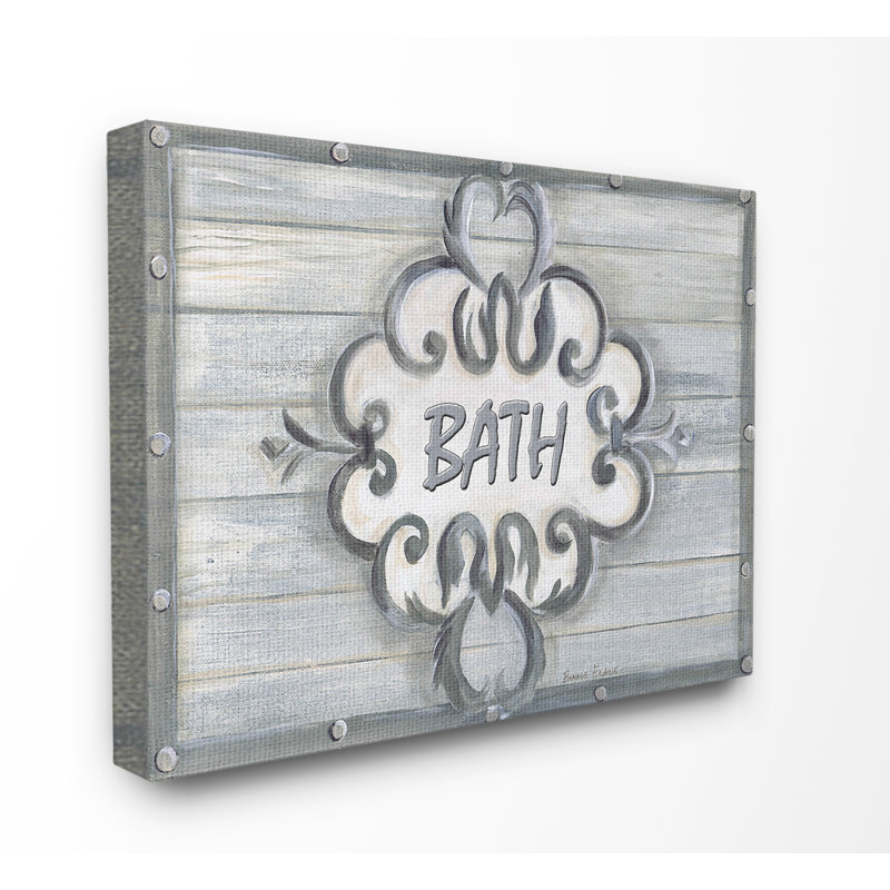 « bain gris à billes », art textuel sur toile tendue, H 16 po x l 20 po x 1,5 po, Toile tendue
