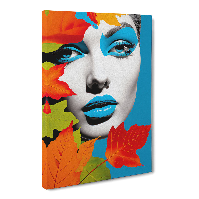Ivy Leaf Pop - No Frame Print, 60cm H x 40cm W x 3cm D
