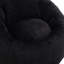 Très grand fauteuil à billes rond avec repose-pieds, support en mousse haute densité et tissu chenille doux pour un confort tout-âge.