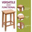 Solid Wood Counter Stool