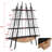 Sailboat-Inspired Industrial 4-Tier Bookshelf With Drawer, Sturdy Wooden & Metal Freestanding Storage For Home And Office-493811183