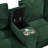 Modern U-Shaped Sofa 116.9" Sectional Sofa Corduroy Upholstered Sofa Couch With Storage Ottomans, Cup Holders And USB Ports For Living Room, Green-12664681