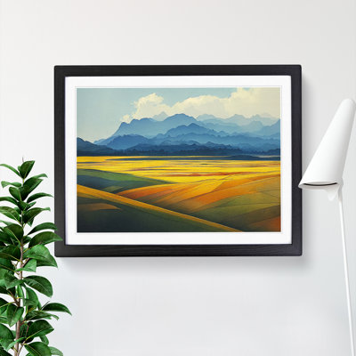 Mountain Meadow Landscape Vol.2 - Framed Print