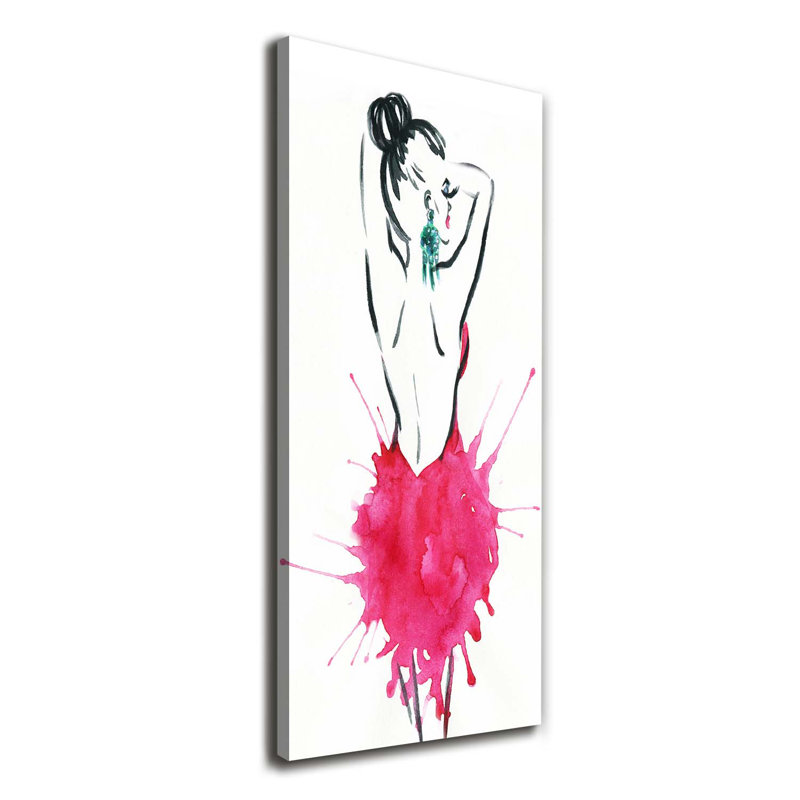 Fashion Illustration - Wrapped Canvas Print