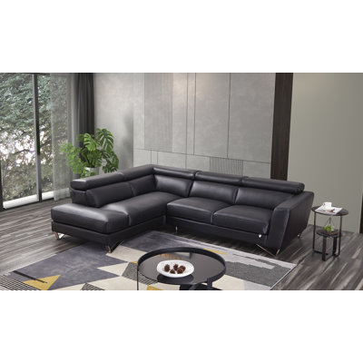 Upholstered L-Shaped Sectional Left Hand Facing
