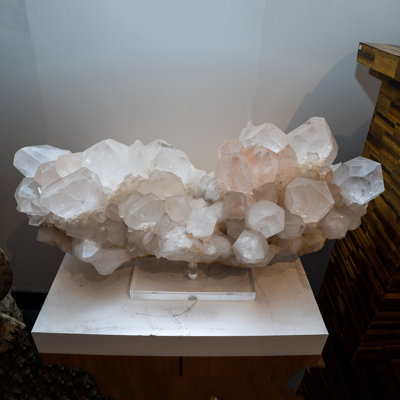 Genuine Huge Clear Quartz Crystal Cluster Point