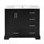 Meuble-lavabo traditionnel 36 "avec lavabo en céramique-2111498479