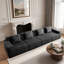Canapé modulaire sans siège à 4 places, canapé modulaire Cloud avec assise profonde, canapé modulaire moderne à 4 places avec coussins décoratifs Tissu en velours côtelé-357561200