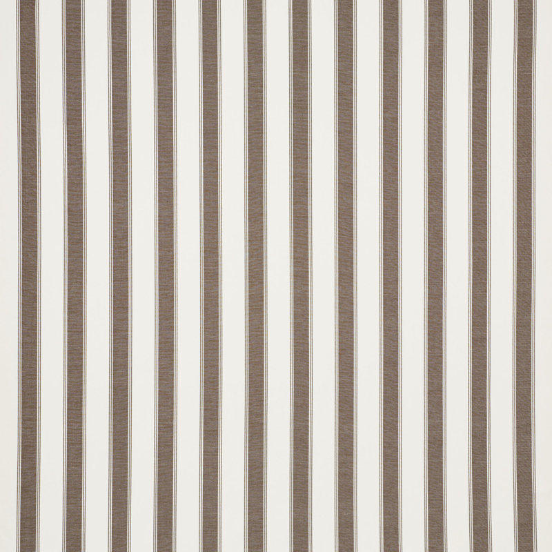 Tissu à rayures Schumacher x Veere Grenney, Brun Berber