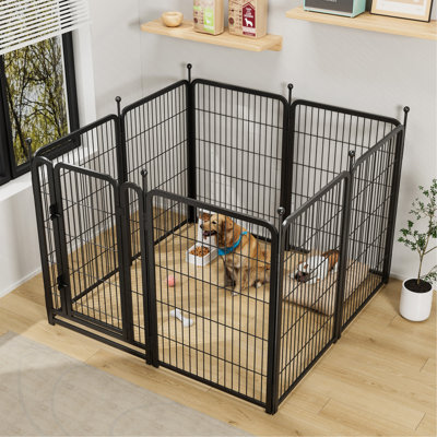 Parc pour chien avec enclos à 8 panneaux pour chien