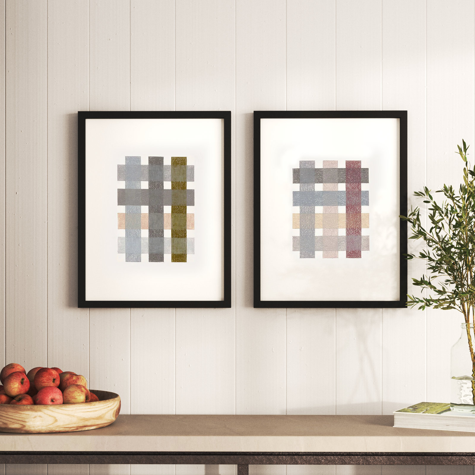 Lancel "Gridlock Vertical" Print by Beth James, Black Framed, 20'' H X 32'' W X 1.25'' D
