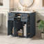 Armoire de salle de bain avec lavabo encastré, avec tiroir basculant pour salle de bain moderne-761933164