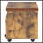 Weathered Oak And Black 1-Drawer File Cabinet
