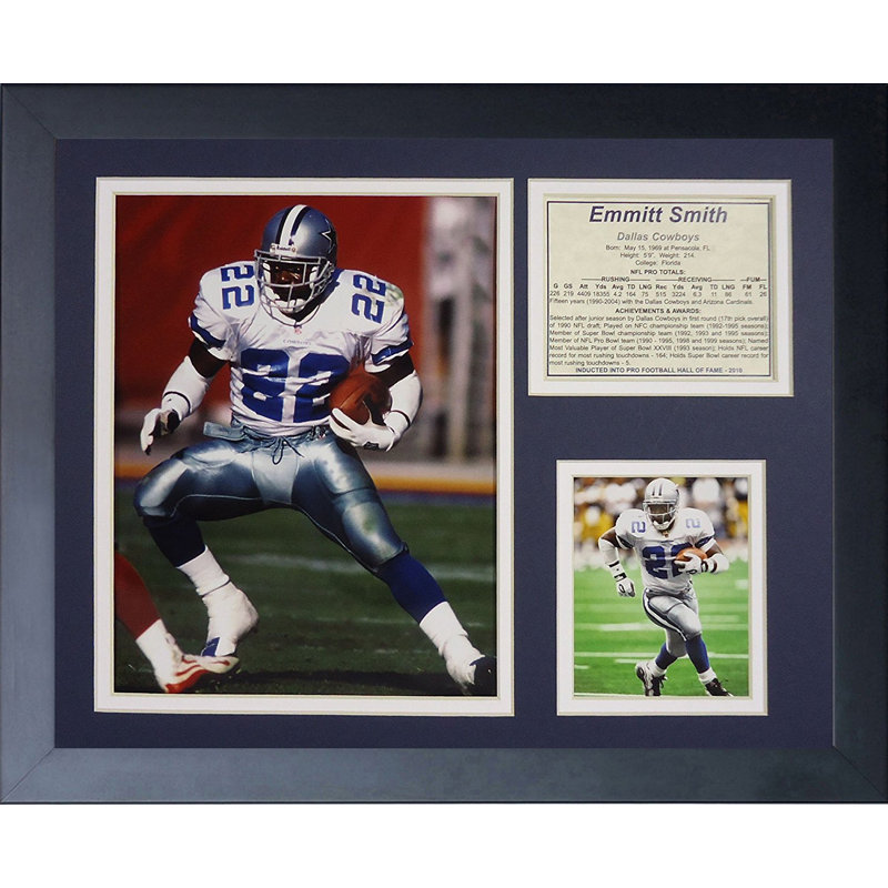 Souvenirs encadrée emmitt smith