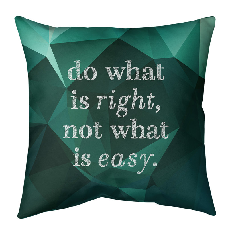 Coussin de sol, 36 po x 36 po, Vert foncé / turquoise