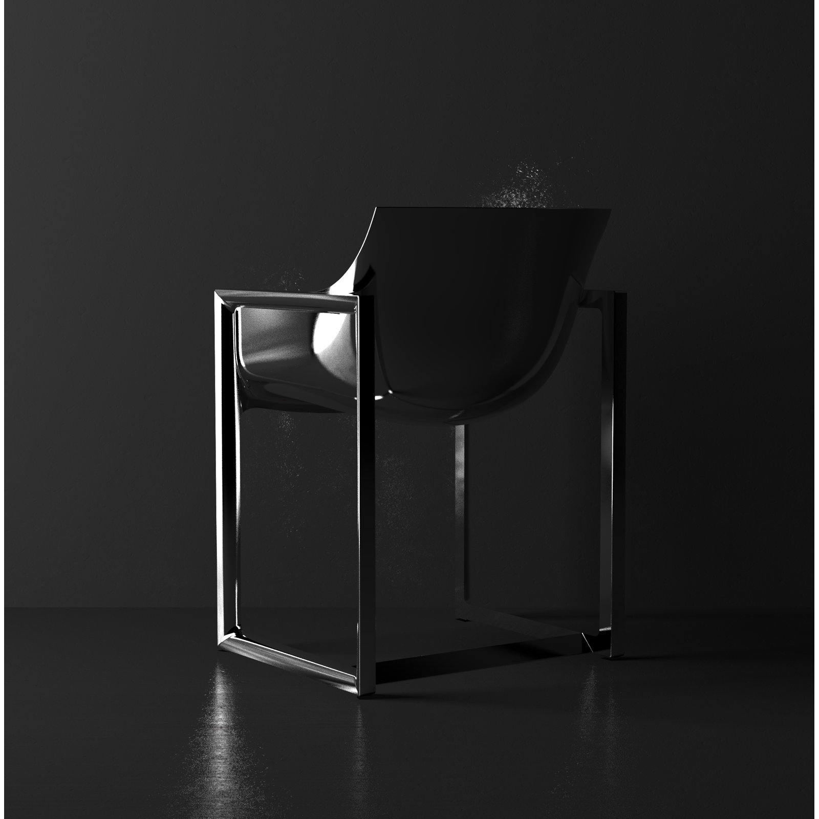 Wall Street Patio Armchair, Black