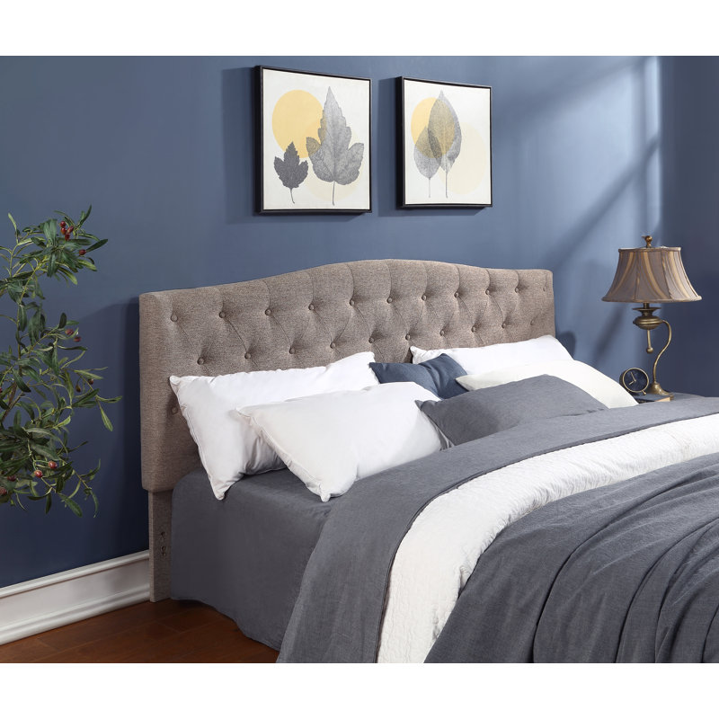 Tête de lit tapissier Gopika, Marron, Grand