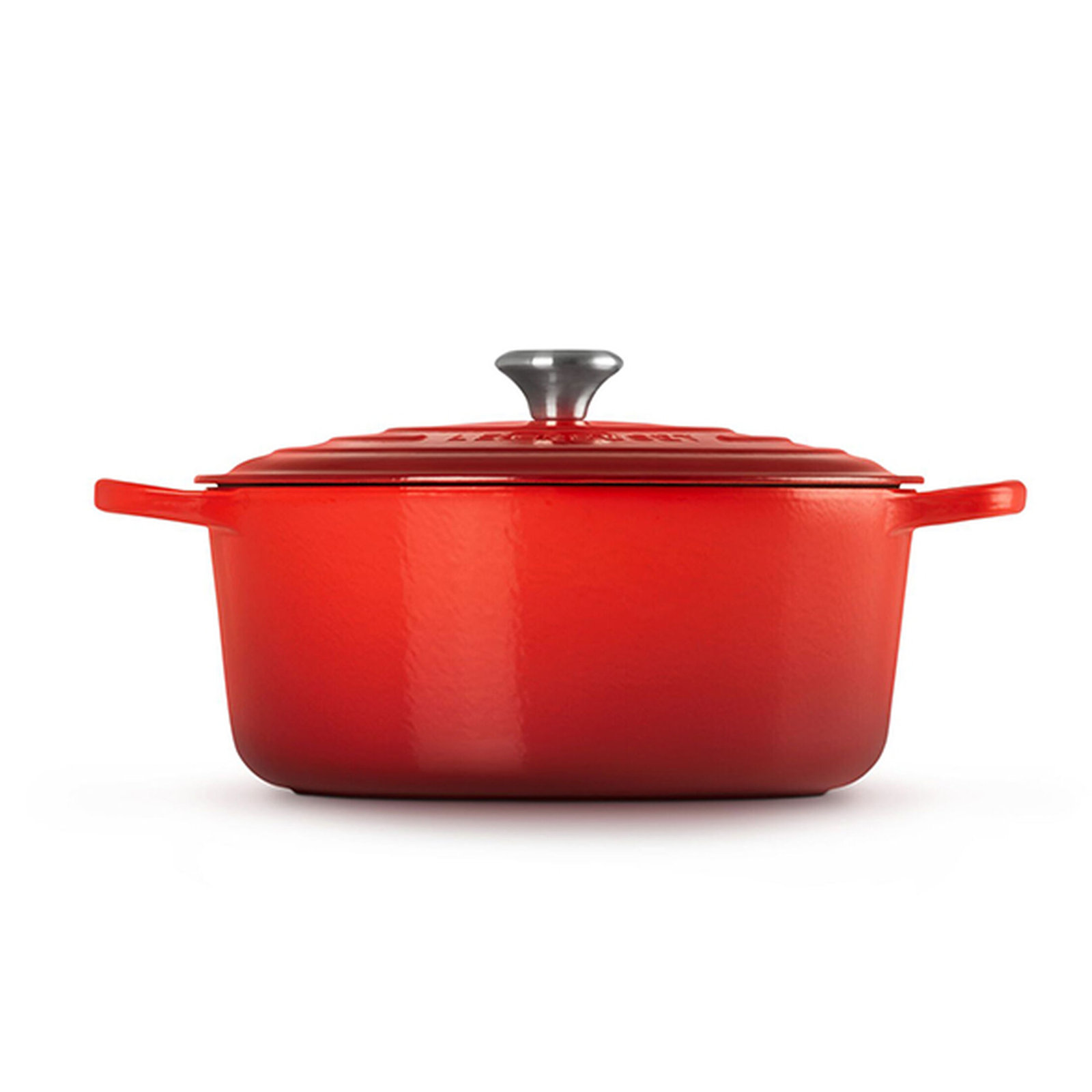 Le Creuset Signature Enameled Cast Iron Round Dutch Oven with Lid, 6.75 quarts, Cerise
