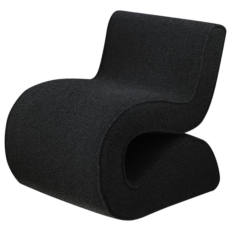Chaise courbée Austin, Gris anthracite