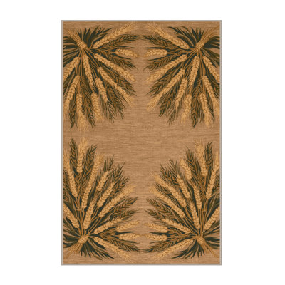 Tapis brun français lavable à la machine