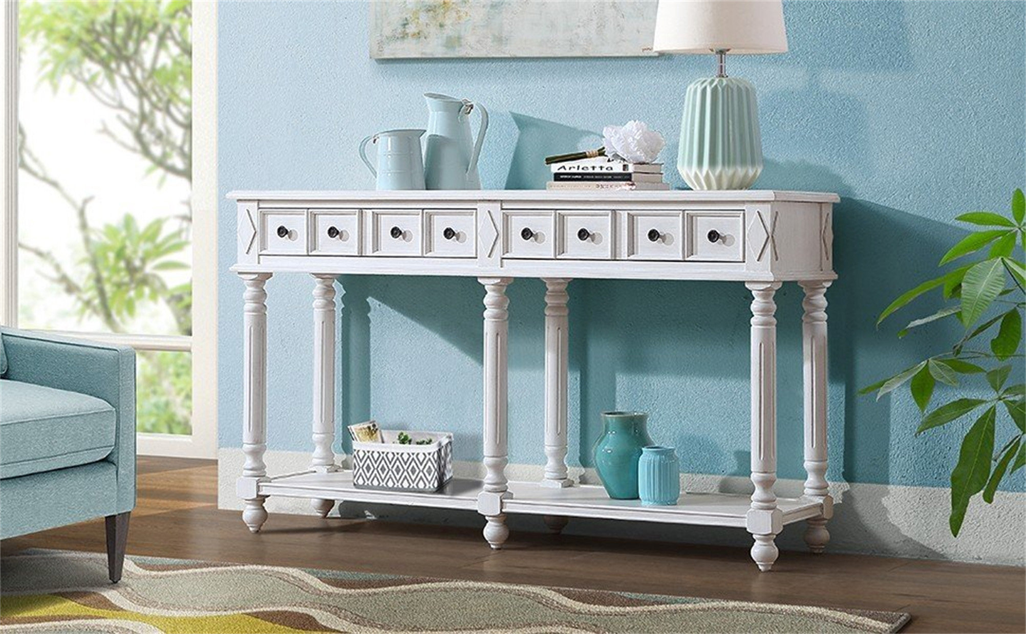Alcott Hill® Console Table,entry table,hallway table With 2 Drawers ...