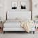 Bed Frame, Velvet Upholstered Platform Bed with Vertical Channel Tufted Headboard and Footboard, No Box Spring Required, Easy Assembly