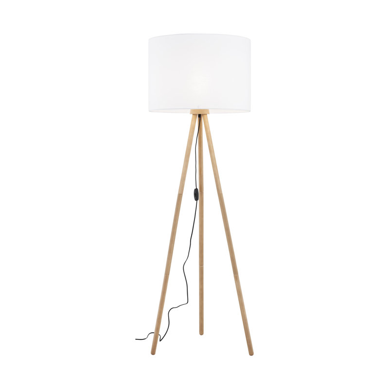 Lampe sur pied Addisin, Blanc