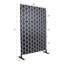 76" H x 48" W Steel Privacy Screen Panel for Outdoor and Indoor Use, Rust Red Finish-130909606