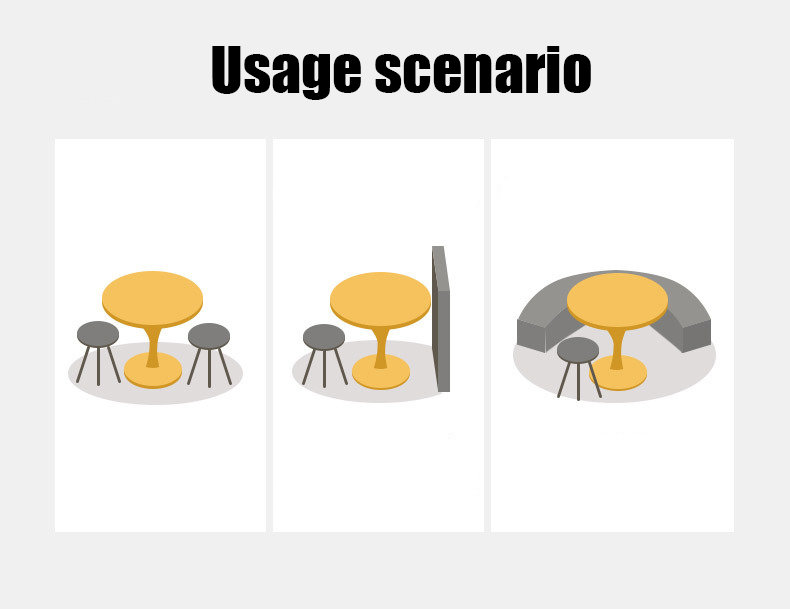 Table de salle à manger ronde moderne 31,5 pouces - table de salle à manger en métal noir