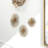 Gold Metal Starburst 3D Short Spike Home Wall Decor, Set of 3 6", 9", 12"W-389687003