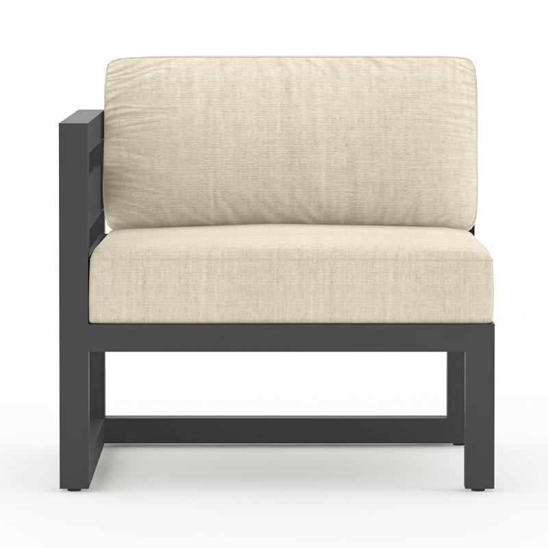 Avion Patio Chair with Sunbrella Cushions, Canvas Flax Sunbrella® Canvas, Slate