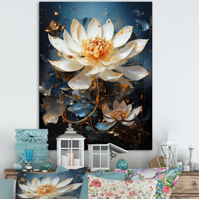 Opulent Reflections Lotus II sur toile