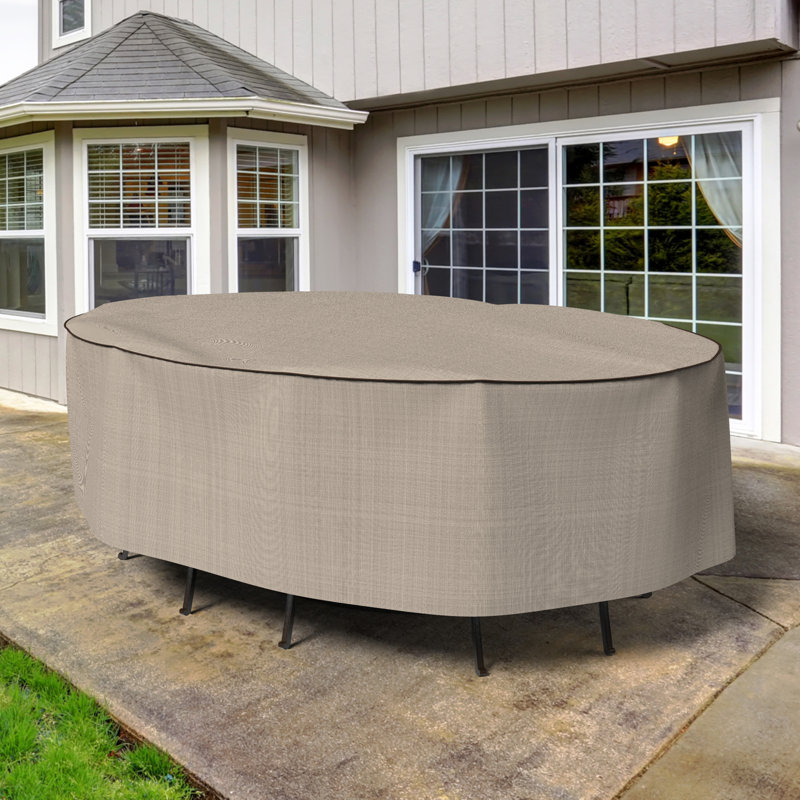 Miguel Oval Patio Table & Chairs Set Cover, 30" H x 84" W x 112" D