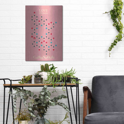 Hokku Designs «Oxytocin Molecule 2» par Luxe Portfolio, art mural en métal