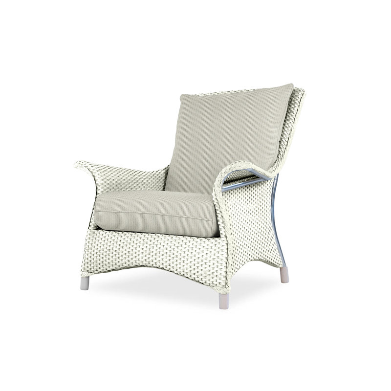 Mandalay Outdoor Lounge Chair, Ivory, Beach Natural