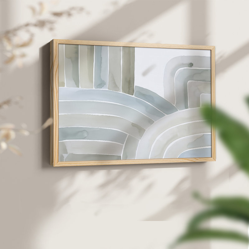Estuaries I -Framed Print - Restickable, Naturel, H 16 po x l 20 po