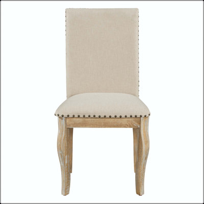 Chaise de salle à manger rembourrée Nailhead