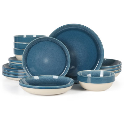 Banquette Stoneware Dinnerware Set 16 Piece - Service for 4